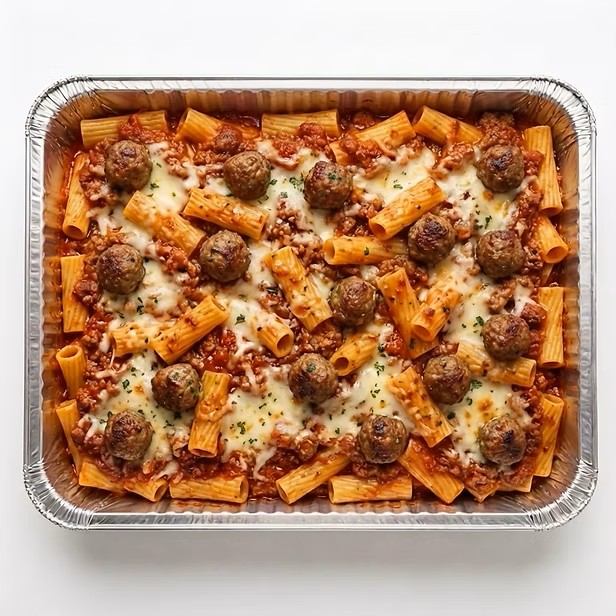 Baked Ziti with 20 Meatballs