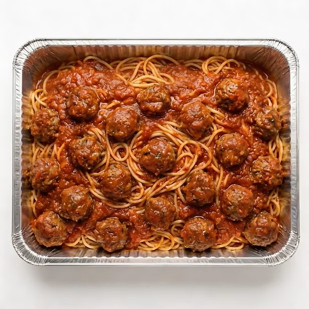 Spaghetti with Meat Sauce & 20 Meatballs